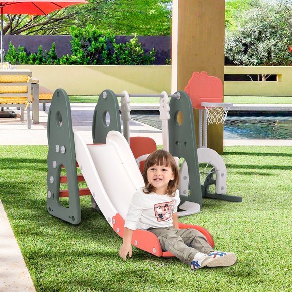 6 in 1 Toddler Slide and Swing Set - Picture 4 of 11